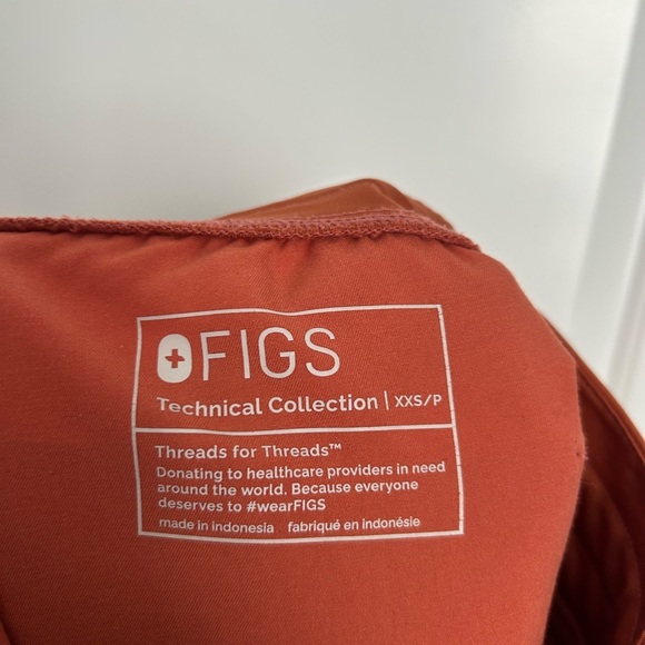 FIGS Zamora Jogger Scrub Workwear Nurse Pants in color Terracotta size XXS P - Picture 9 of 12